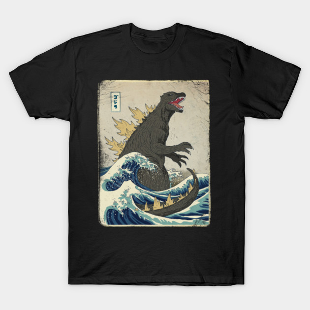 The Great Godzilla off Kanagawa T-Shirt-TOZ